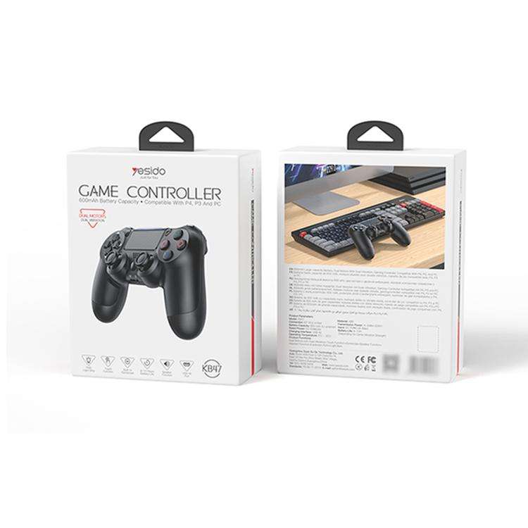 Yesido KB47 For PS4/PS3 Wireless Game Controller(Black)