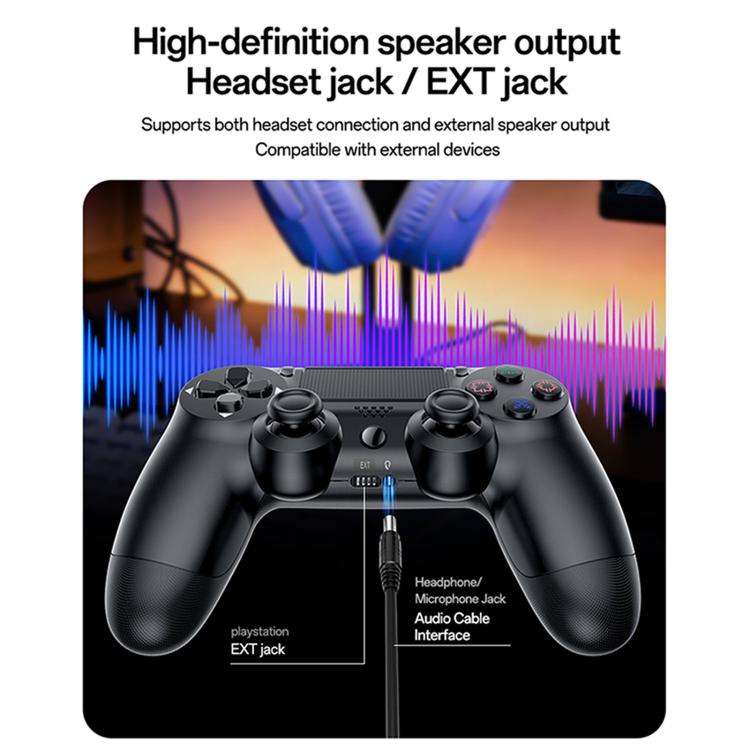 Yesido KB47 For PS4/PS3 Wireless Game Controller(Black)