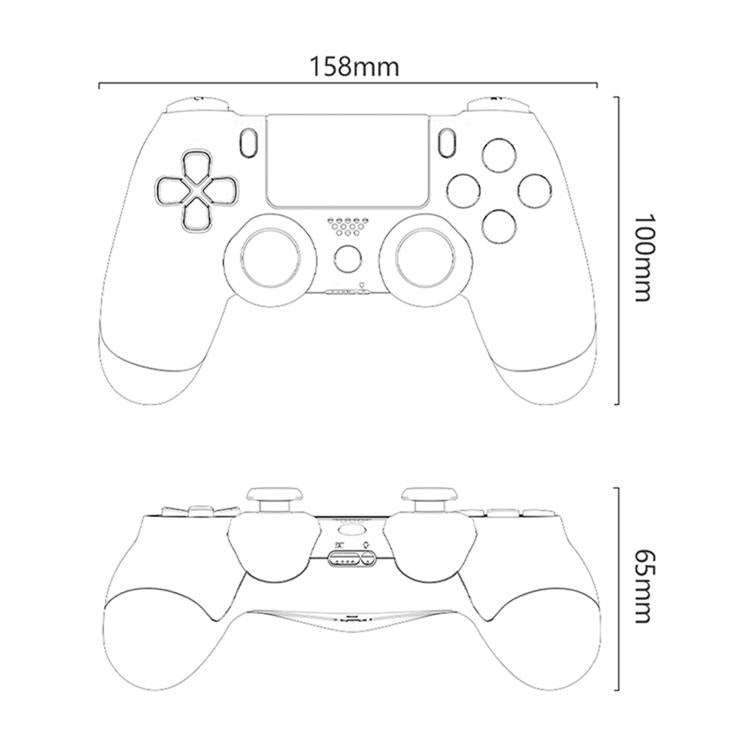 Yesido KB47 For PS4/PS3 Wireless Game Controller(Black)