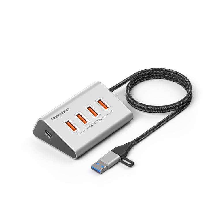 Blueendless Type-C / USB-C Port Multifunctional HUB Docking Station, Specification:4 Ports Hub(Grey)