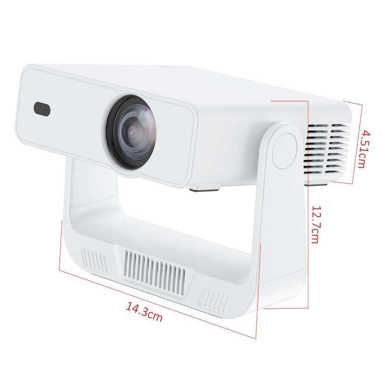 C880 Portable HD Outdoor Mini Projector for Home Use, Plug Type:UK Plug(White)