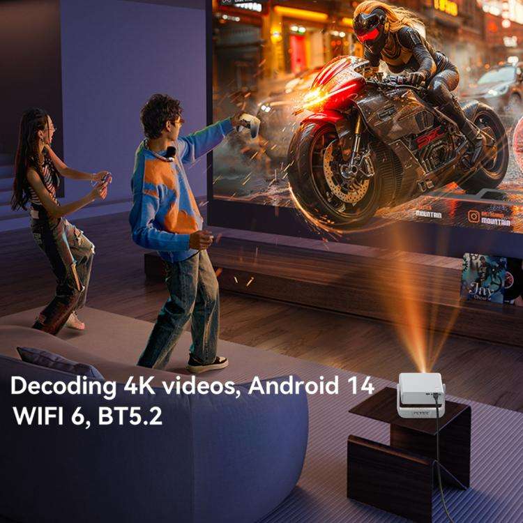 C880 Portable HD Outdoor Mini Projector for Home Use, Plug Type:AU Plug(White)
