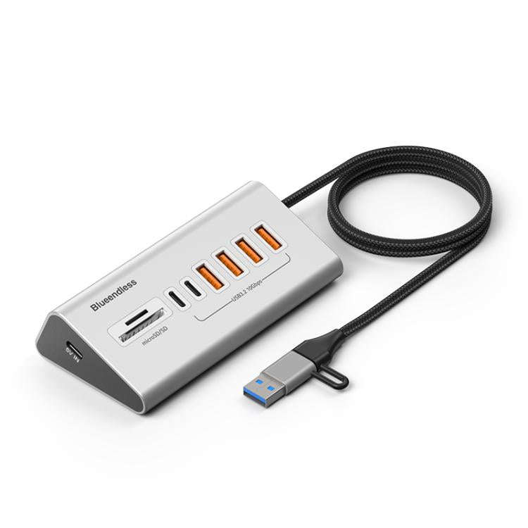 Blueendless HU806 Multifunctional 8 Ports Type-C / USB-C Port HUB Docking Station, Specification:...