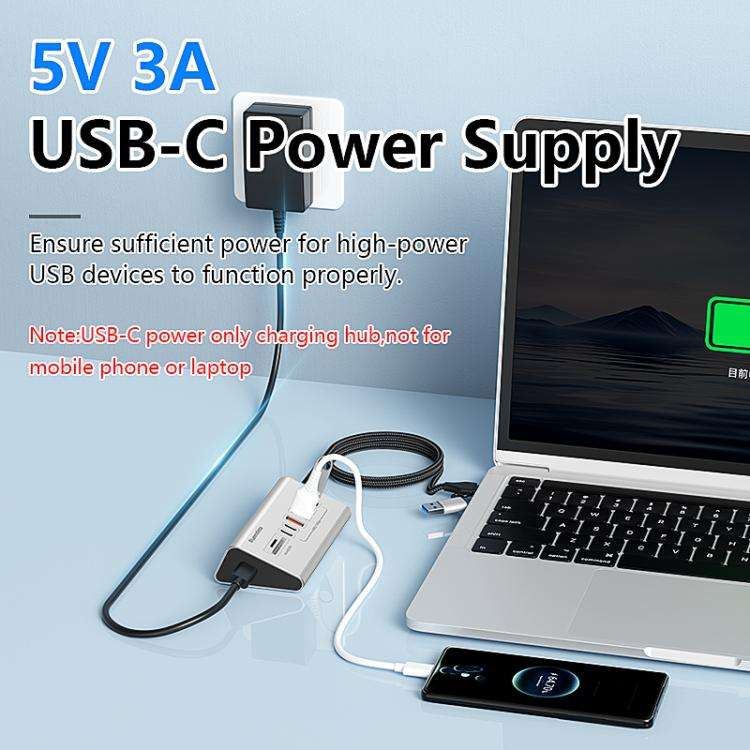 Blueendless HU806 Multifunctional 8 Ports Type-C / USB-C Port HUB Docking Station, Specification:...