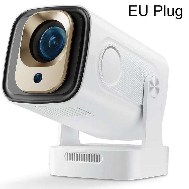HY260 Pro 4K 1080P Portable Dual-Band WiFi Wireless Screen Mirroring HD Projector, EU Plug(White)