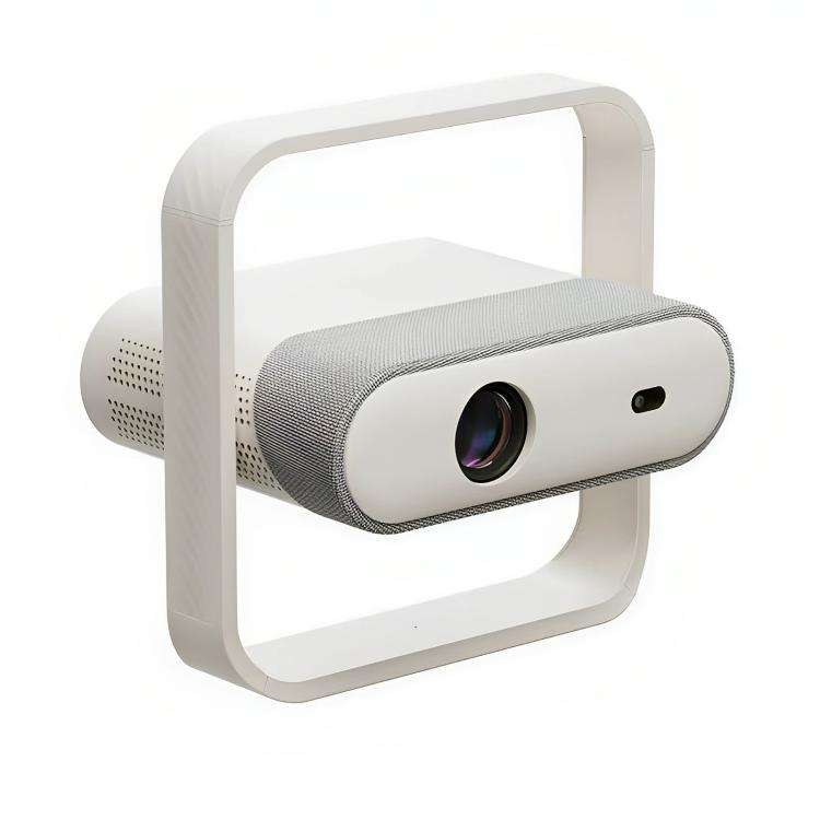 NSL03 Portable Ultra-Thin Automatic Calibration Smart HD Projector, Plug Type:EU Plug(Milky White)