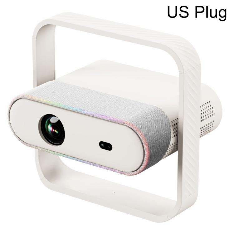 NSL03 Portable Ultra-Thin Automatic Calibration Smart HD Projector, Plug Type:US Plug(Milky White)