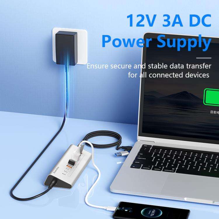 Blueendless Type-C / USB-C 2 in 1 Port Multifunctional HUB Docking Station UK Plug, Specification...