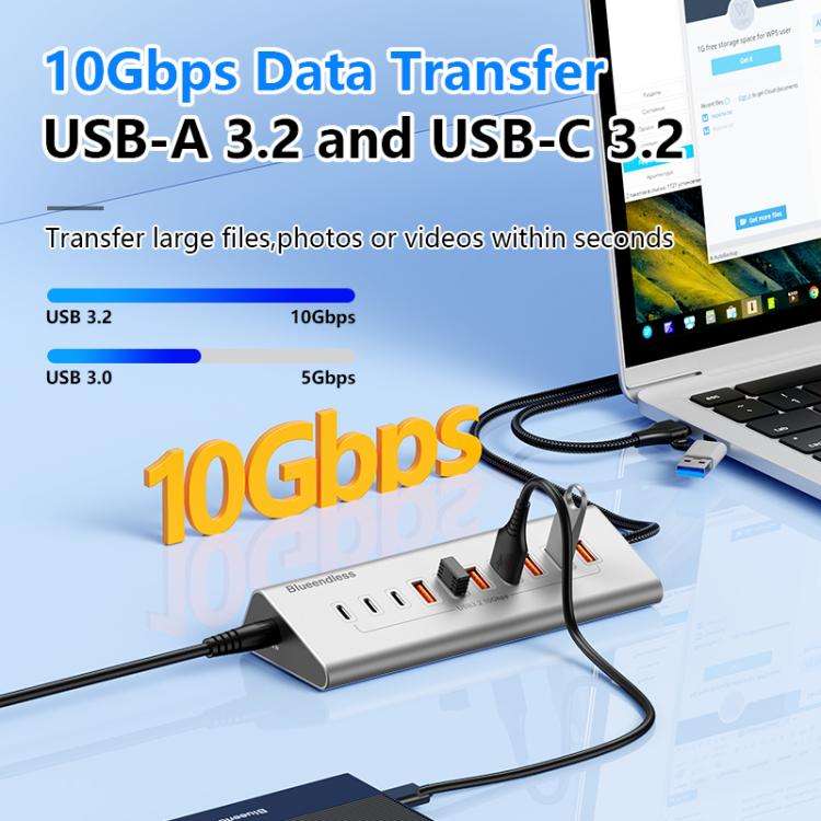Blueendless Type-C / USB-C 2 in 1 Port Multifunctional HUB Docking Station AU Plug, Specification...