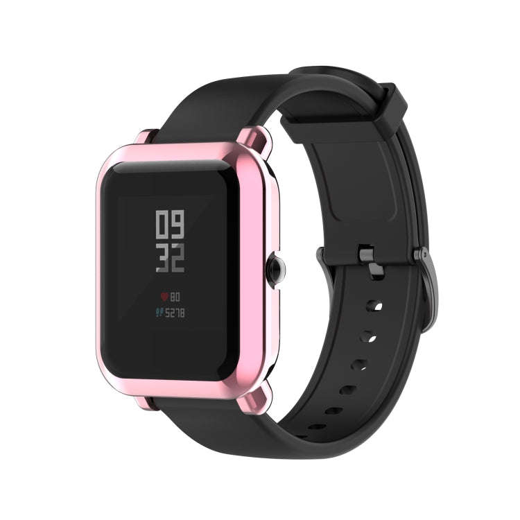 For Amazfit Pop Full Coverage TPU Protective Case Cover(Pink)