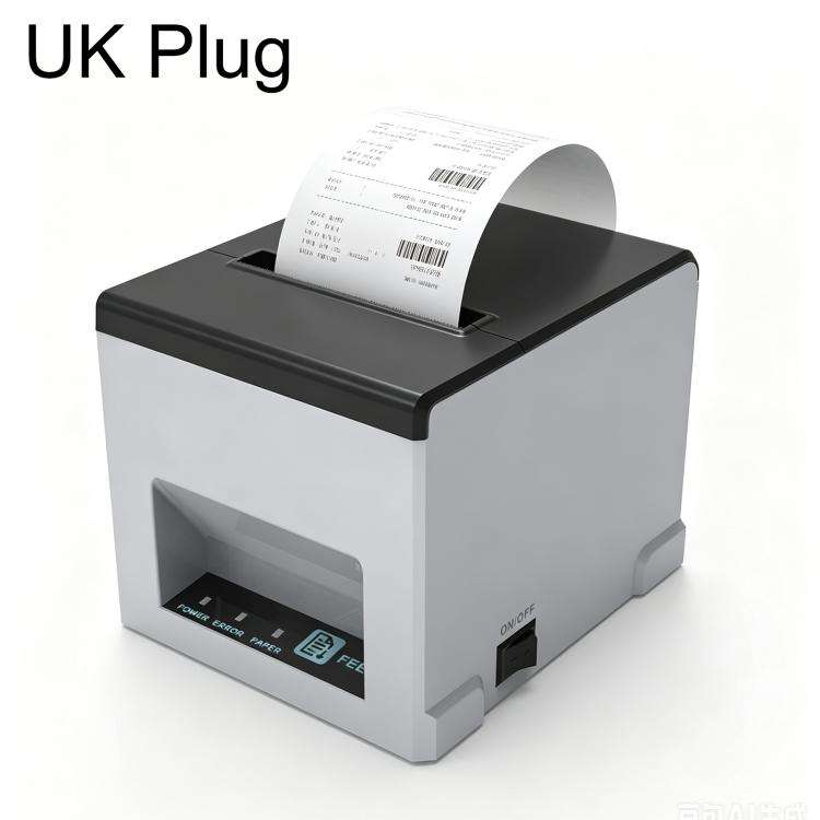POS-8390 80mm Thermal Receipt Printer, Plug:UK Plug(Grey)