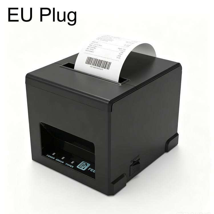 POS-8390 80mm Thermal Receipt Printer, Plug:EU Plug(Black)