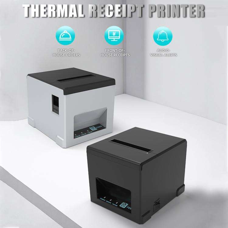 POS-8390 80mm Thermal Receipt Printer, Plug:UK Plug(Grey)