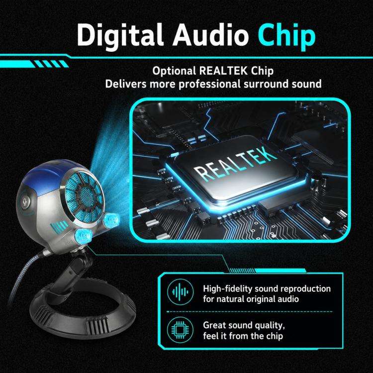 DJ-86 Cyberpunk-style Condenser Desktop Microphone