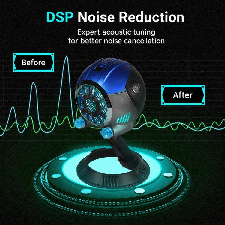 DJ-86 Cyberpunk-style Condenser Desktop Microphone