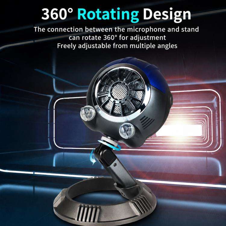 DJ-86 Cyberpunk-style Condenser Desktop Microphone