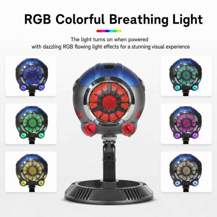 DJ-86 Cyberpunk-style Condenser Desktop Microphone