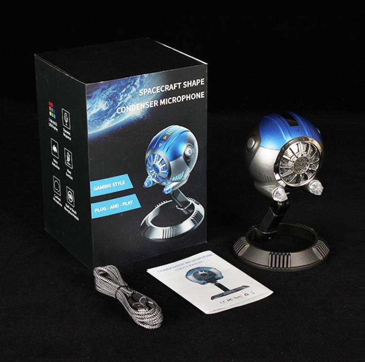 DJ-86 Cyberpunk-style Condenser Desktop Microphone
