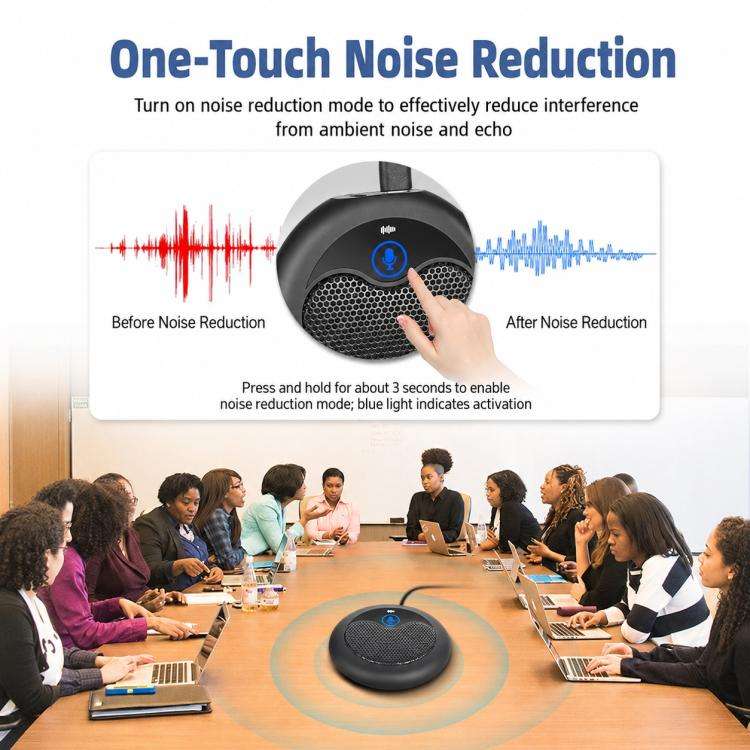 MI656 USB Condenser Omnidirectional Desktop Microphone(Black)