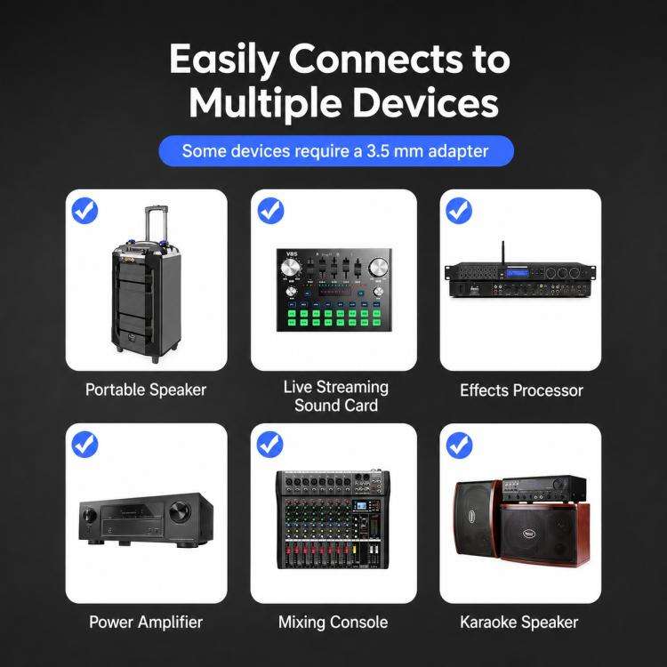 E1 UHF 1 to 2 Rechargeable Wireless Microphone(Grey)