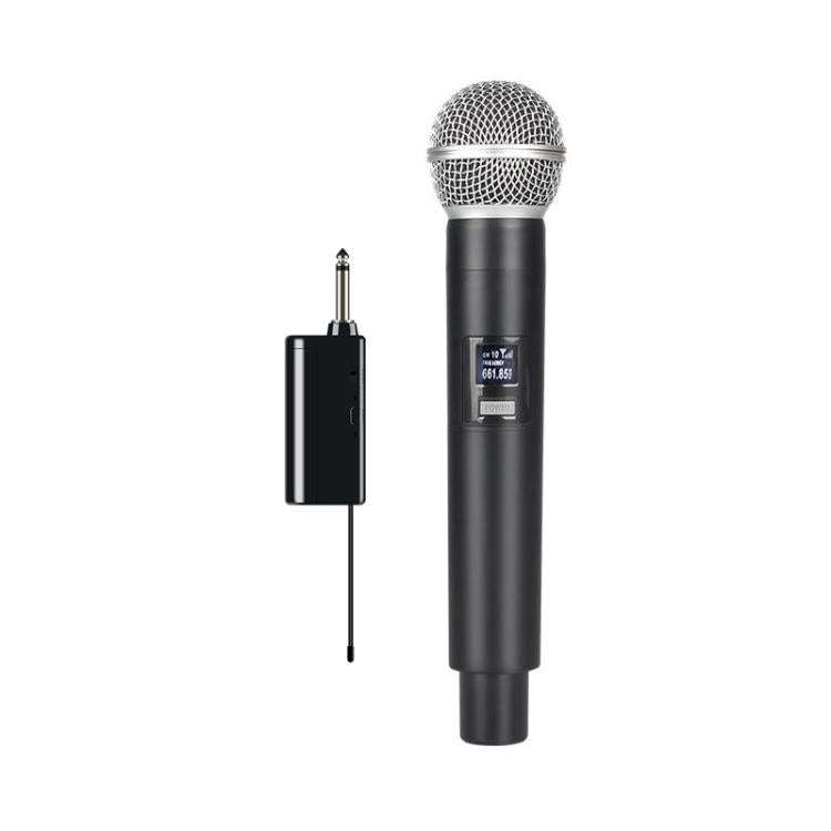 E5 2 in 1 Handheld UHF Wireless Microphone(Black Grey)