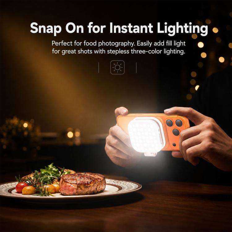 Yesido DH18 Magnetic Phone Holder Fill Light with Mirror(White)