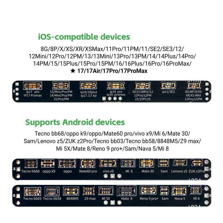 2UUL BT05 Disassembly-Free Battery Activation Board for iPhone 8-17 Pro Max / Android