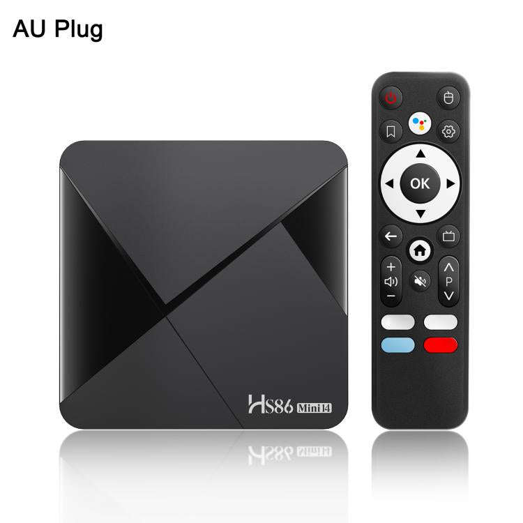 HS86 Mini 14 2GB+16GB Android 14.0 Smart TV Set Top Box, RK3518 Quad-Core 32bit Cortex-A53, Plug ...