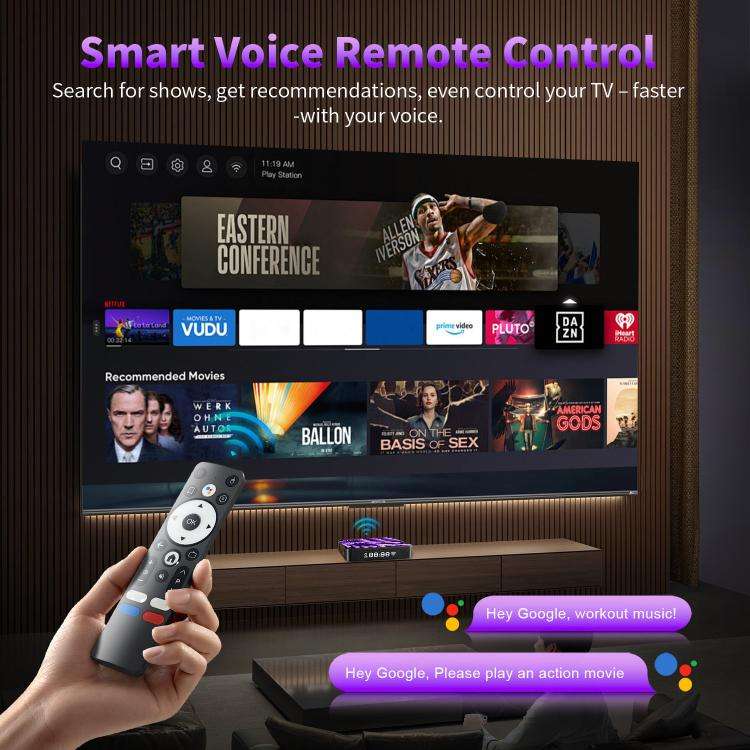 HS86 Pro 14 2GB+16GB Android 14.0 Smart TV Set Top Box, RK3518 Quad-Core 32bit Cortex-A53, Plug T...