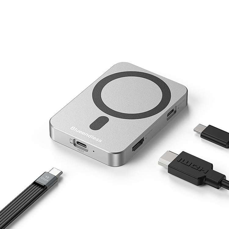 Blueendless M3HD 3 in 1 10Gbps USB-C 4K HUB Magnetic NVMe SSD Enclosure
