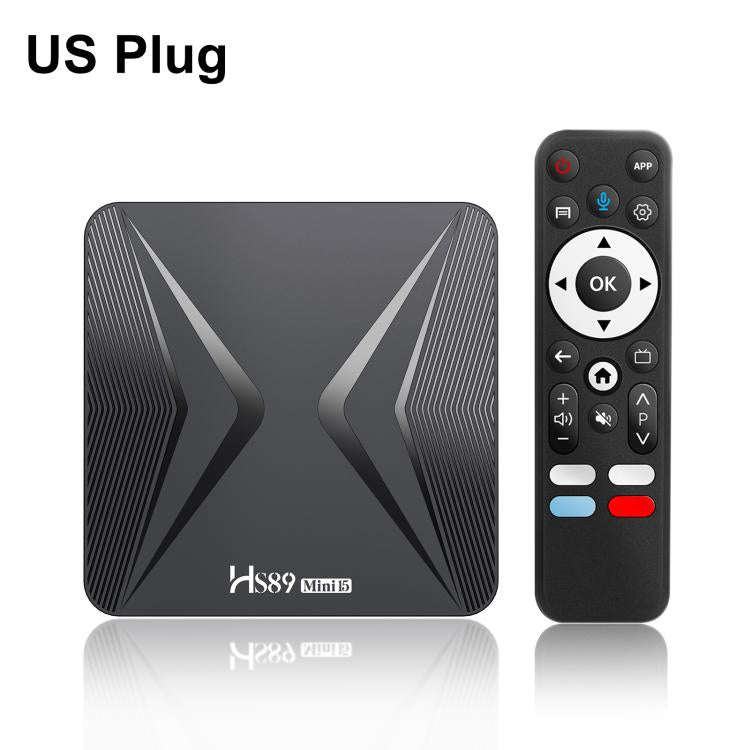 HS89 Mini 15 Android 14 Smart TV Set Top Box, 4GB+32GB, RK3539 Quad-Core Cortex-A55(US Plug)