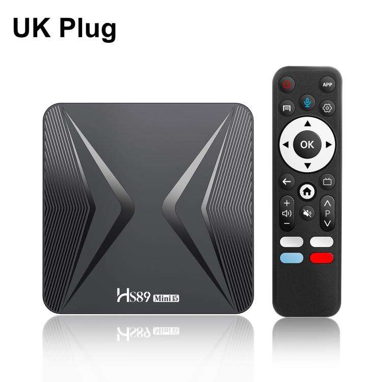 HS89 Mini 15 Android 14 Smart TV Set Top Box, 4GB+32GB, RK3539 Quad-Core Cortex-A55(UK Plug)