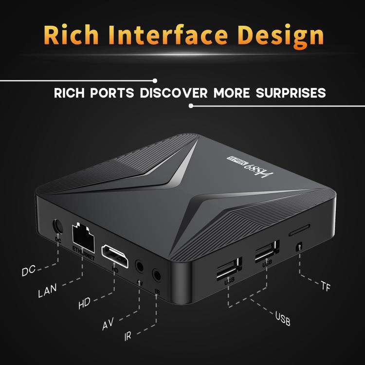 HS89 Mini 15 Android 14 Smart TV Set Top Box, 2GB+16GB, RK3539 Quad-Core Cortex-A55(US Plug)