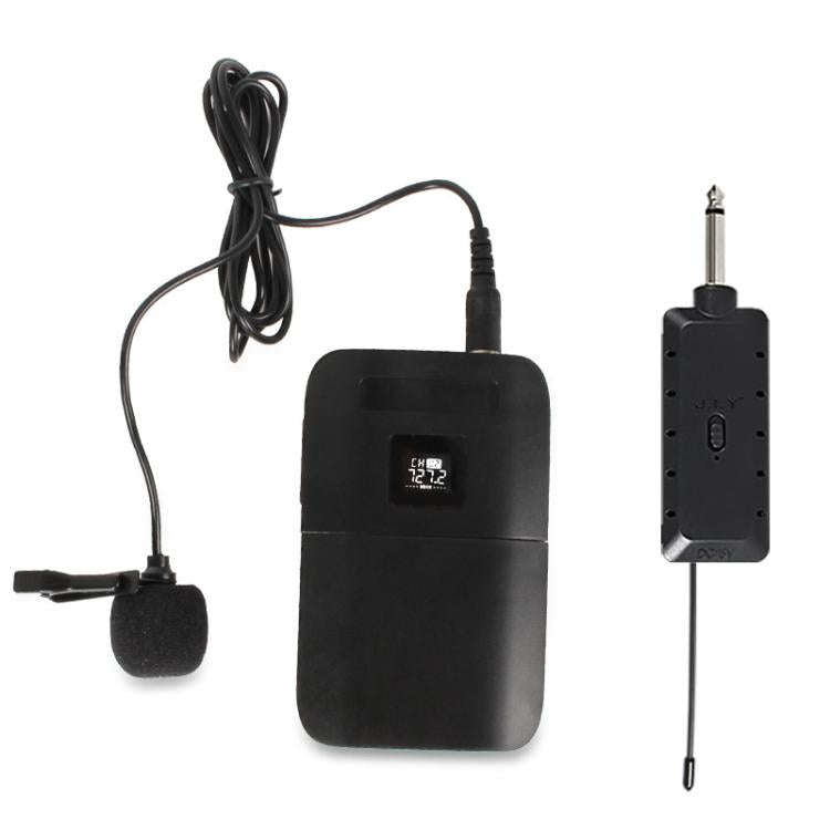 E8 2 in 1 VHF Wireless Dual-Channel Microphone, Style:Lavalier