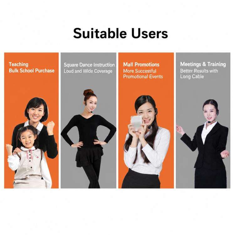 E8 2 in 1 VHF Wireless Dual-Channel Microphone, Style:Headset