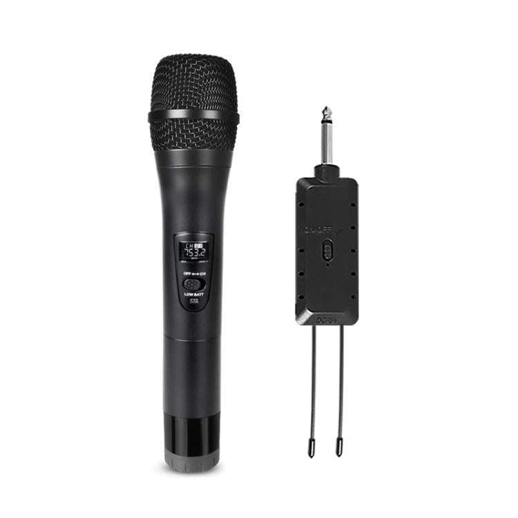 E8 2 in 1 VHF Wireless Noise Reduction Handheld Microphone(Black)