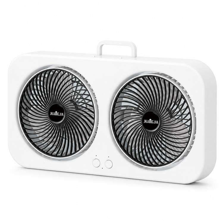 F8 Dual-Head Desktop Air Circulation Cooling Fan(Black)