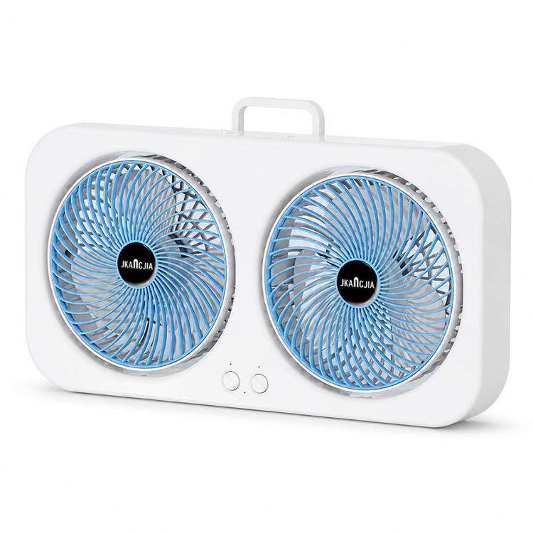 F8 Dual-Head Desktop Air Circulation Cooling Fan(Blue)