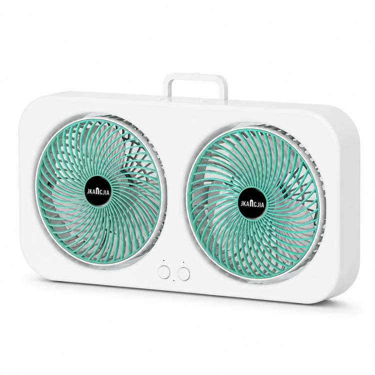 F8 Dual-Head Desktop Air Circulation Cooling Fan(Green)