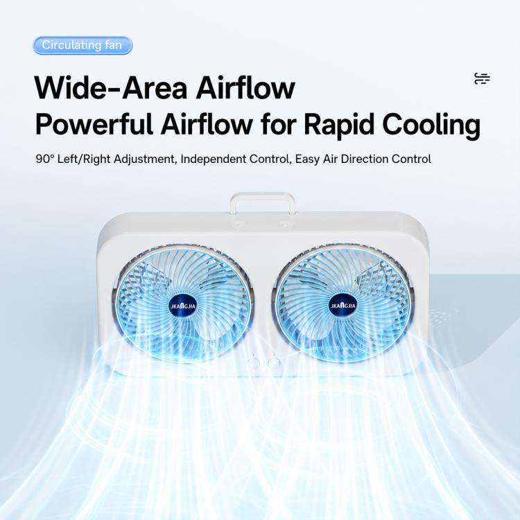 F8 Dual-Head Desktop Air Circulation Cooling Fan(Green)