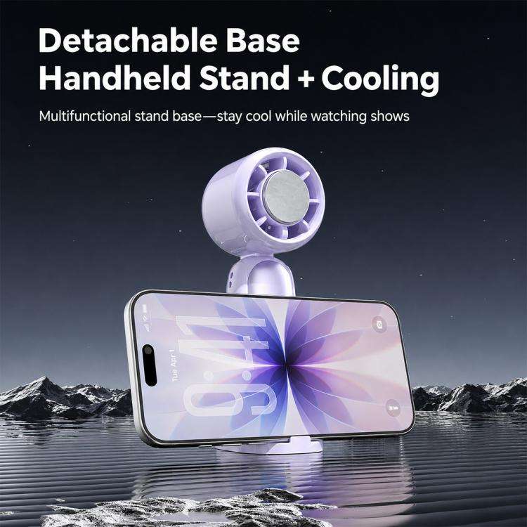 K22 Digital Display High-Speed Cooling Handheld Fan(Orange)