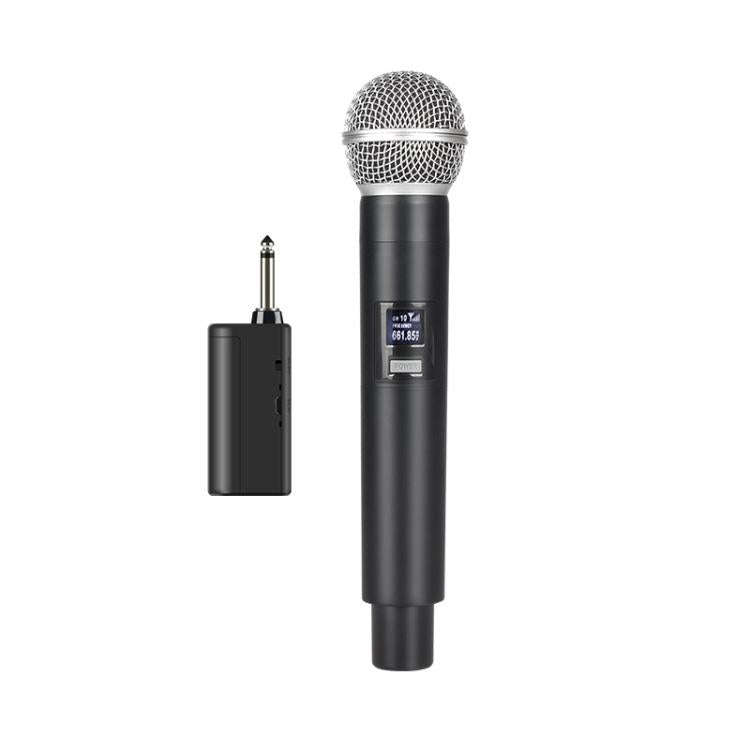 GE5 2 in 1 Wireless 2.4G Handheld Microphone(Black)