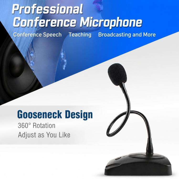 SF-38 Integrated Wired Gooseneck Microphone(Black)