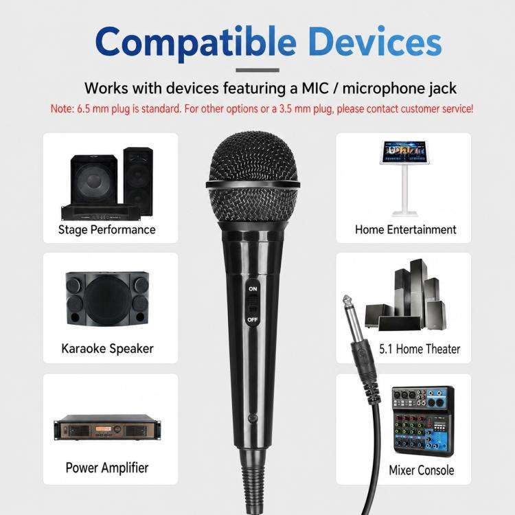 YS-01 Integrated Wired Dynamic Microphone, Specification:3.5mm