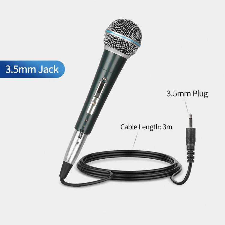 YS-58 Separate Wired Handheld Microphone, Specification:3.5mm(Black)