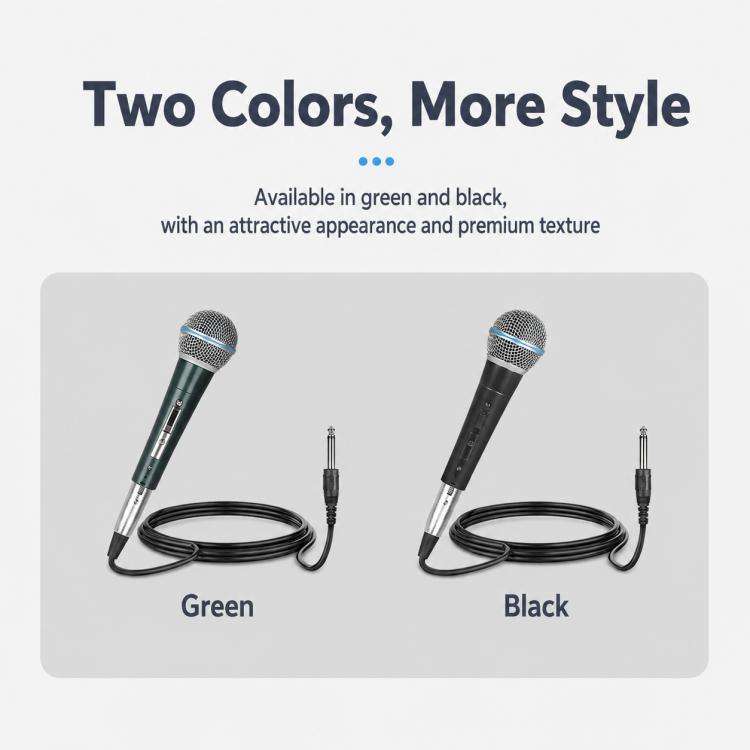 YS-58 Separate Wired Handheld Microphone, Specification:6.35mm(Dark Blue)
