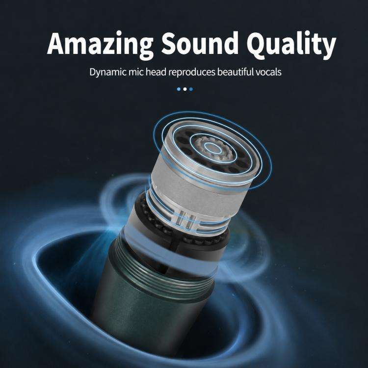 YS-58 Separate Wired Handheld Microphone, Specification:3.5mm(Dark Blue)