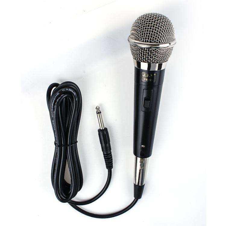 YS-226 Separate Wired Dynamic Microphone, Specification:6.35mm(Black Silver)