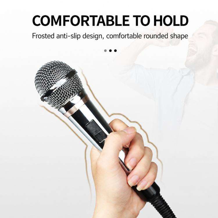 YS-308 Integrated Wired Dynamic Microphone for Karaoke Audio, Specification:6.35mm(Blue)