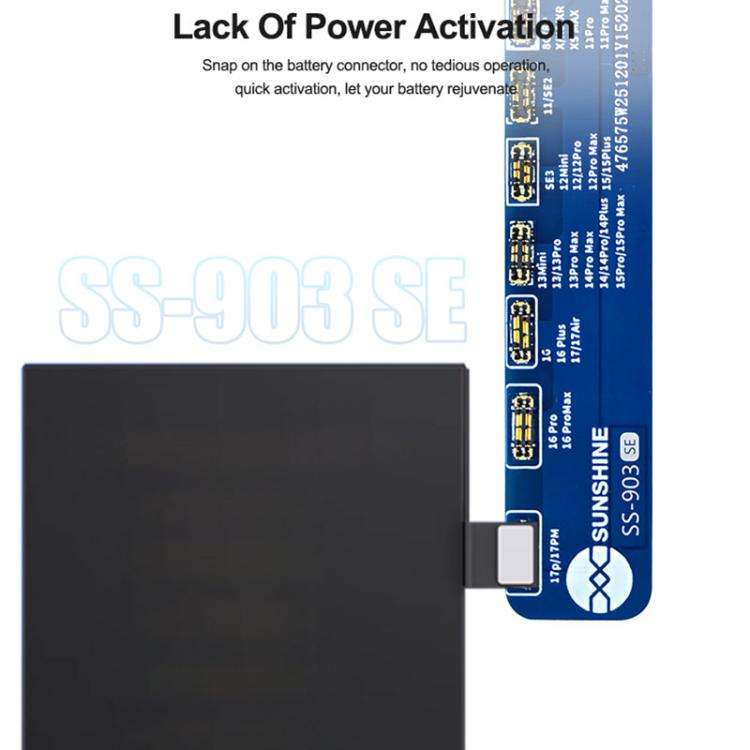SUNSHINE SS-903 SE Battery Charging Activation Board for iPhone 8-16 Pro Max / SE2 / SE3